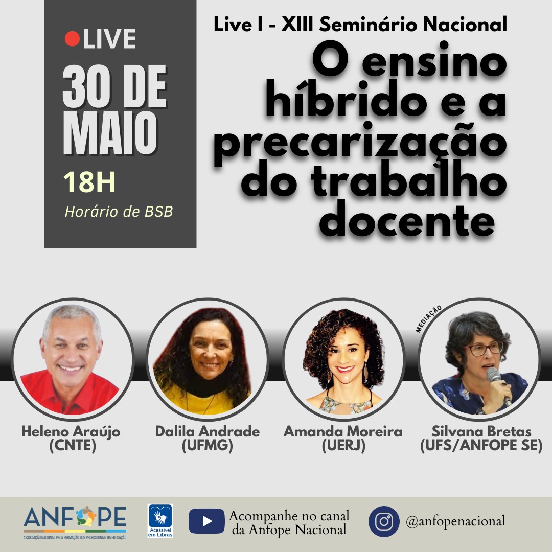 Live I Xiii Semin Rio Nacional Sobre O Ensino H Brido E A